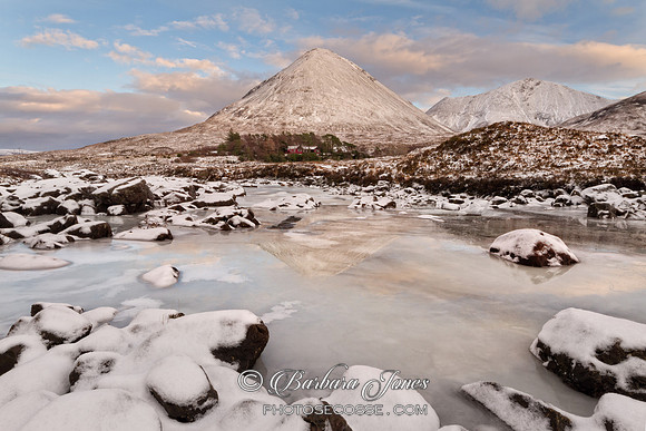 Glamaig, Sligachan. An icy reflection. Isle of Skye. Scotland.