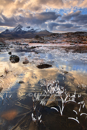 Sgurr nan Gillean early morning light. Sligachan. Isle of Skye. Scotland.