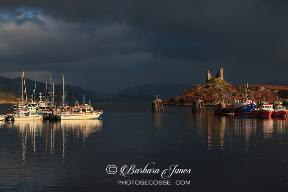 Kyleakin,  storm approaching. Isle of Skye. Scotland.
