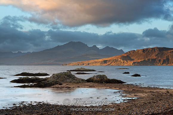 Ord and Blaven Winter Light  Skye Scotland.