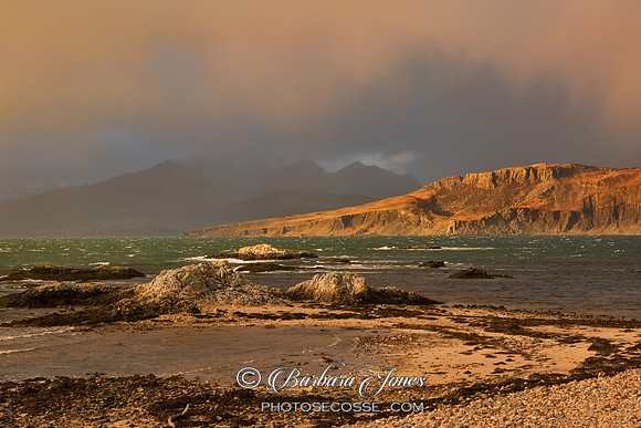 Ord and Blaven Hail Storm Skye  Scotland