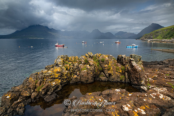 Elgol. Summer Rain over the Cuillins. Isle of Skye. Scotland.