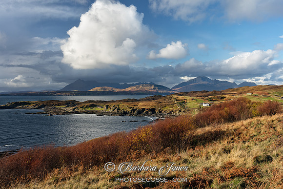 Tarskavaig Bay  Cuillin Clouds  Skye  Scotland.