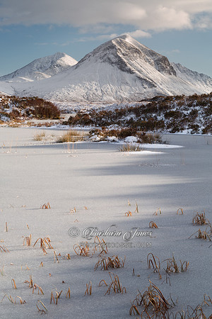 Marsco. Loch an Eilean in Winter. Sligachan. Isle of Skye. Scotland.