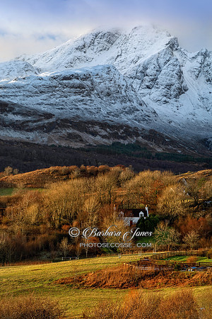 Blaven from Torrin in Winter Skye, Scotland.
