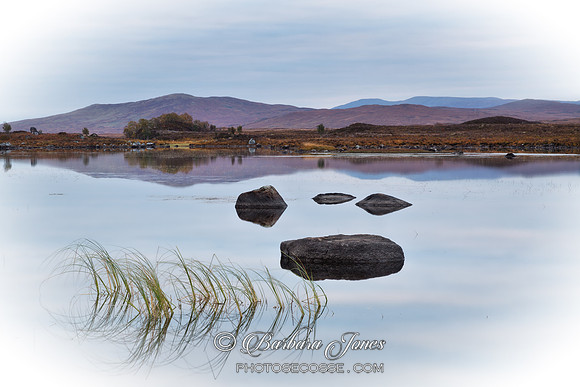 Loch Ba. Early morning light. Vignette. Rannoch Moor. Scotland.