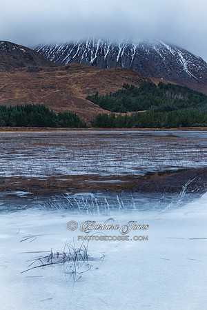 Beinn na Caillich. Loch Cill Chriosd. A cold day. Isle of Skye. Scotland.