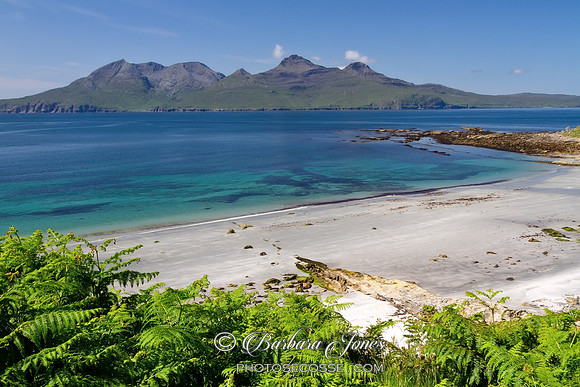 Singing Sands View in Summer Isle of Eigg,. Scotland.