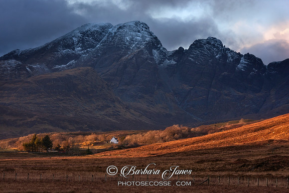 Blaven from Cill Chriosd,  Stormy Light Skye Scotland.
