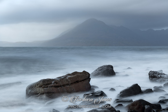 Elgol. Scotch Mist !  Loch Scavaig. Isle of Skye. Scotland.