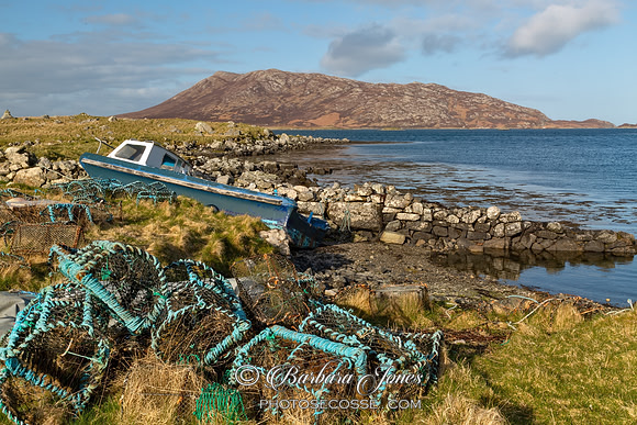 Loch Euphort Evening light in Spring. North Uist. Outer Hebrides. Scotland.