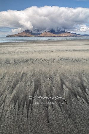 Laig Bay .  Sand Patterns, Isle of Eigg.  Small Isles. Scotland.