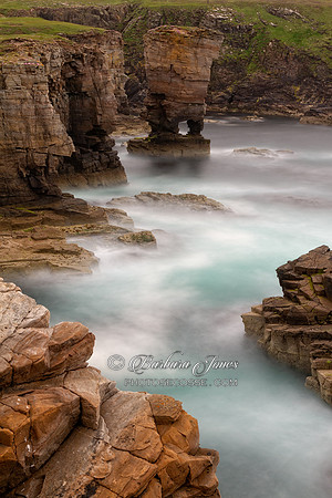 Yesnaby Castle  West Mainland Orkney Scotland.