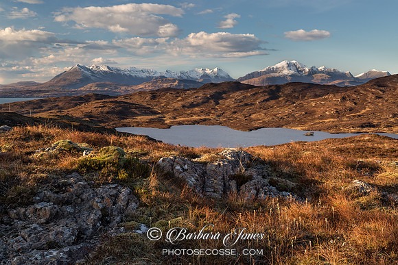 The Cuillin and Loch Dughaill Skye Scotland.