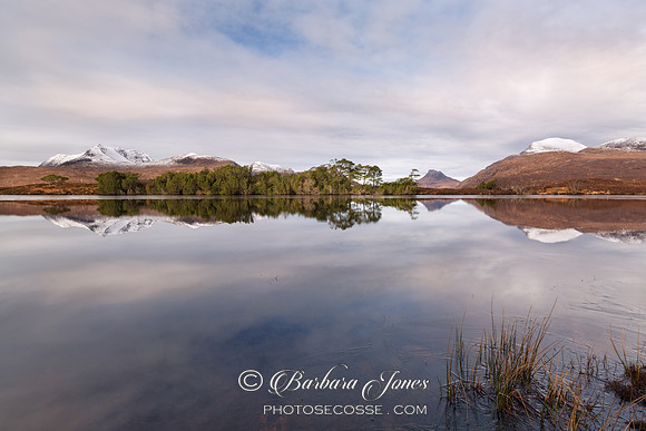 Inverpolly Hills Reflections  Drumrunie Scotland.