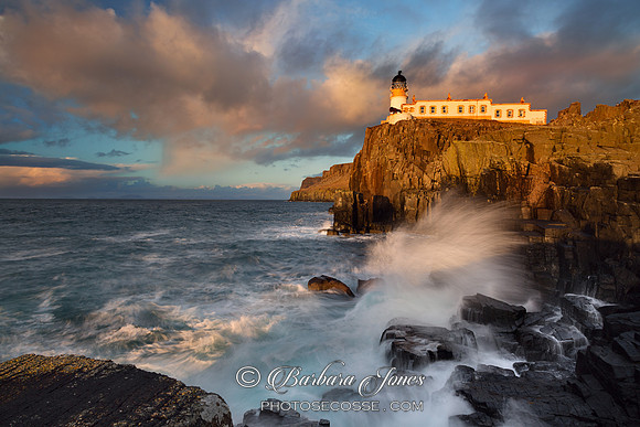 Neist Point Lighthouse . Winter Sunset #2. Isle of Skye. Scotland.
