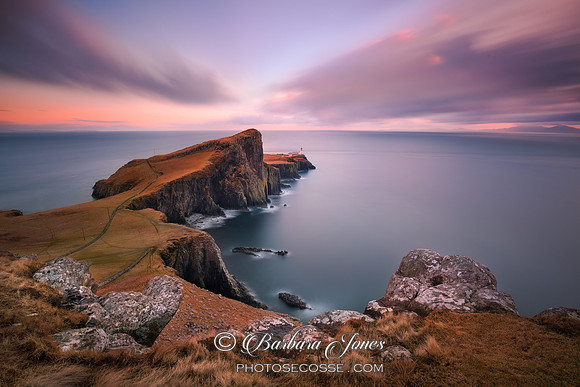 Neist Point Sunset in February. Long Exposure. Glendale. Isle of Skye. Scotland.