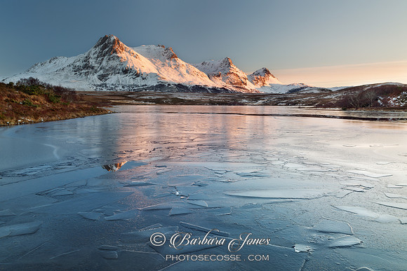 Ben Loyal. Lochan Hakel. Fire and Ice.  Sutherland. Scotland.