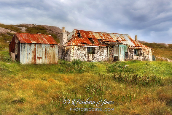 Golden Road Cottage Ruin at Quidnish Isle of Harris.
