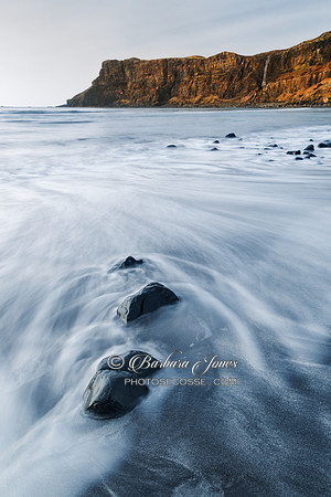 Talisker Beach.  Three Stones. Isle of Skye. Scotland.