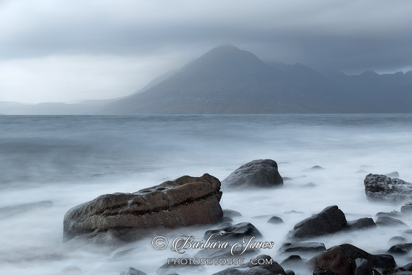 Elgol. Scotch Mist !  Loch Scavaig. Isle of Skye. Scotland.