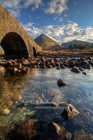 Glamaig,  Old Bridge Sligachan, Skye, Scotland.