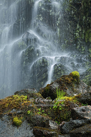 Clashnessie Curtain Waterfall Scotland.