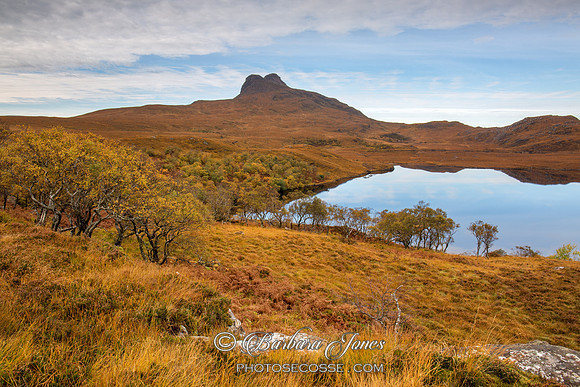 Stac Pollaidh Loch Doire Dhuibh Scotland.