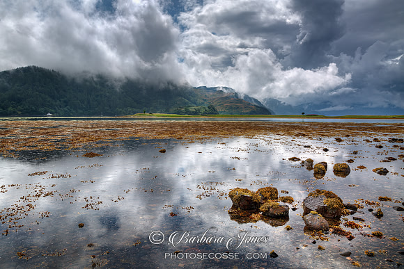 Loch Duich . Sun, Rain and Cloud. Dornie. Scotland.