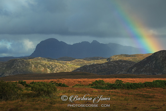 Suilven Rainbow Coigach and Assynt  Scotland.