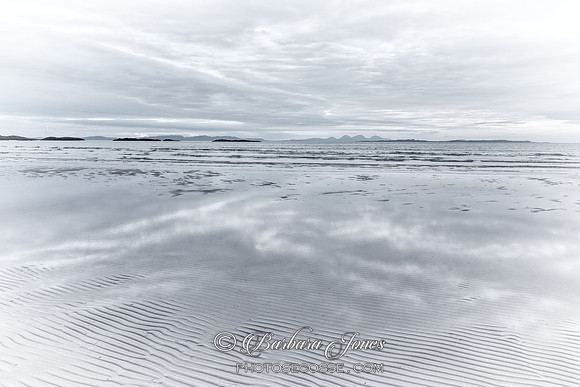 Ardalanish view to Jura, Mono. Isle of Mull Scotland.