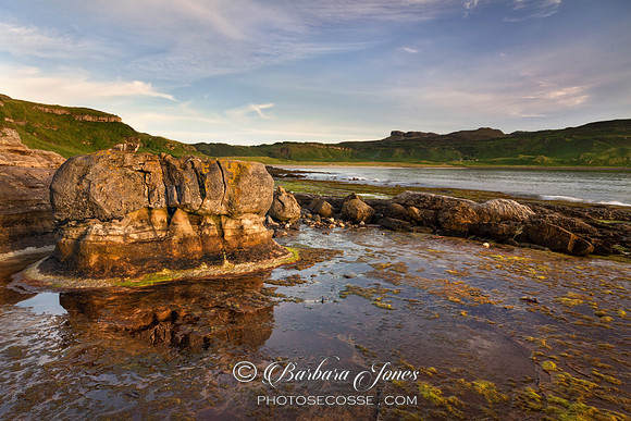 Sandstone Concretions. Laig Bay. Sgurr of Eigg. Small Isles. Scotland.