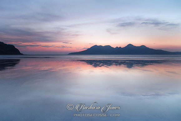 Laig Bay Afterglow, Isle of Eigg Scotland.