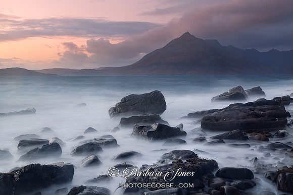 Elgol Smoke on the Water Loch Scavaig Isle of Skye Scotland.