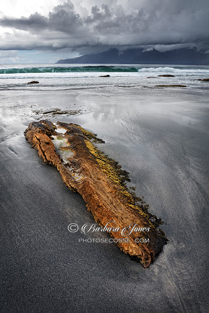 Singing Sand Stormy evening  Isle of Eigg Scotland.