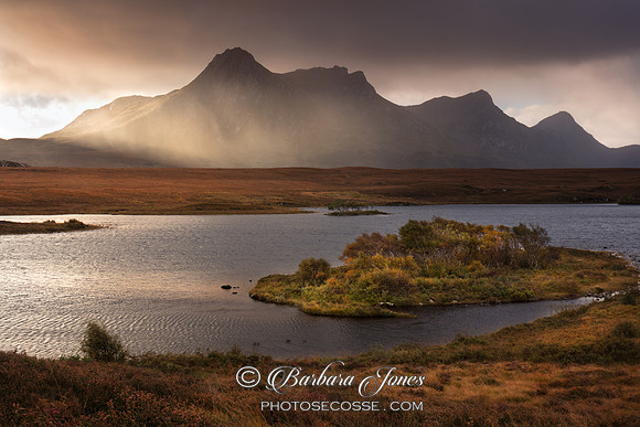 Ben Loyal Stormy Sunrise Sutherland  Scotland.