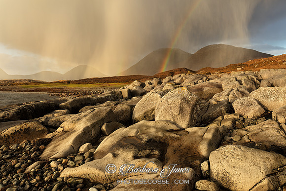 Camus Malag. Red Hills Rainbow. Isle of Skye. Scotland.