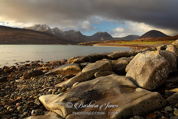 Camus Malag and Bla Bheinn. Isle of Skye. Scotland.