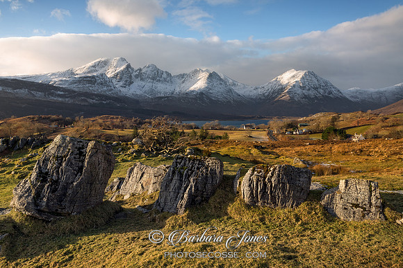 Torrin and Blaven A Winter Scene Skye Scotland.