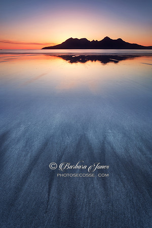 Laig Bay a cloudless Sunset. #2. Isle of Eigg. Small Isles. Scotland.