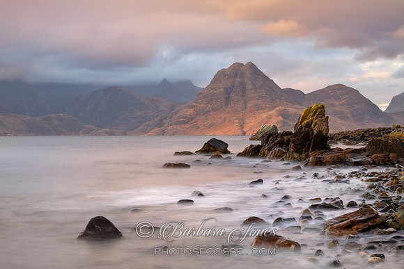 Elgol Red Cuillin at Sunset , Isle of Skye Scotland.