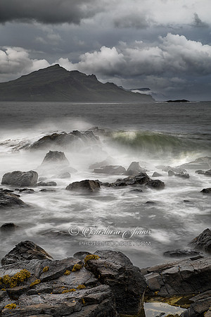 Ben Tianavaig Storm Approaching Skye, Scotland.