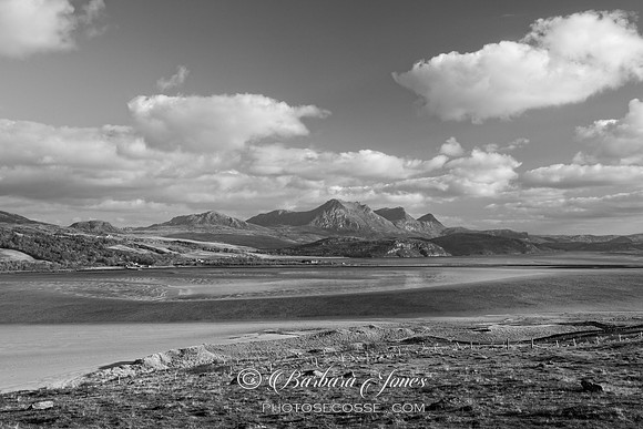 Ben Loyal and Kyle of Tongue in Spring Sutherland. Scotland.