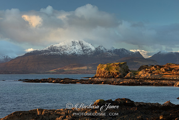 Tokavaig Blaven  at Sunset Skye Scotland.