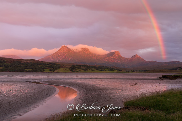 Rainbow  Ben Loyal Sunset  Sutherland Scotland