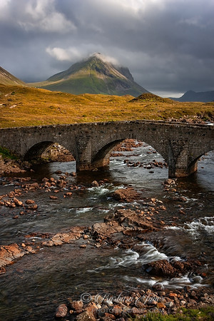 Marsco and Old Bridge Sligachan Skye Scotland.