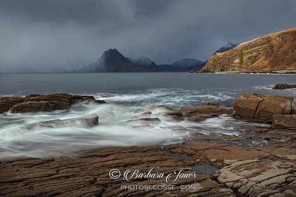 Elgol. Sgurr na Stri. Passing Storm. Isle of Skye. Scotland.