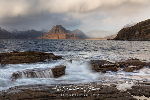 Elgol. Sgurr na Stri. Waves. Isle of Skye. Scotland.