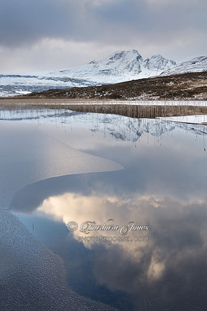 Blaven. Lochan Cill Chriosd. Winter Reflections. Isle of Skye. Scotland.