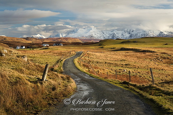 Cuillin View. From Ebost by Ullinish. Isle of Skye. Scotland.